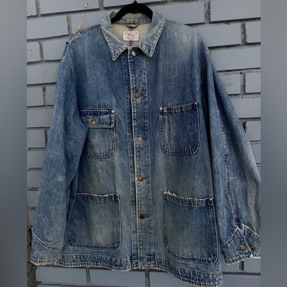 Vintage Polo Ralph Lauren Denim Chore Jacket L